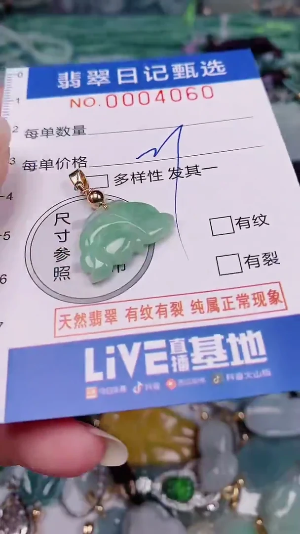 翡翠未镶嵌颈饰00004060