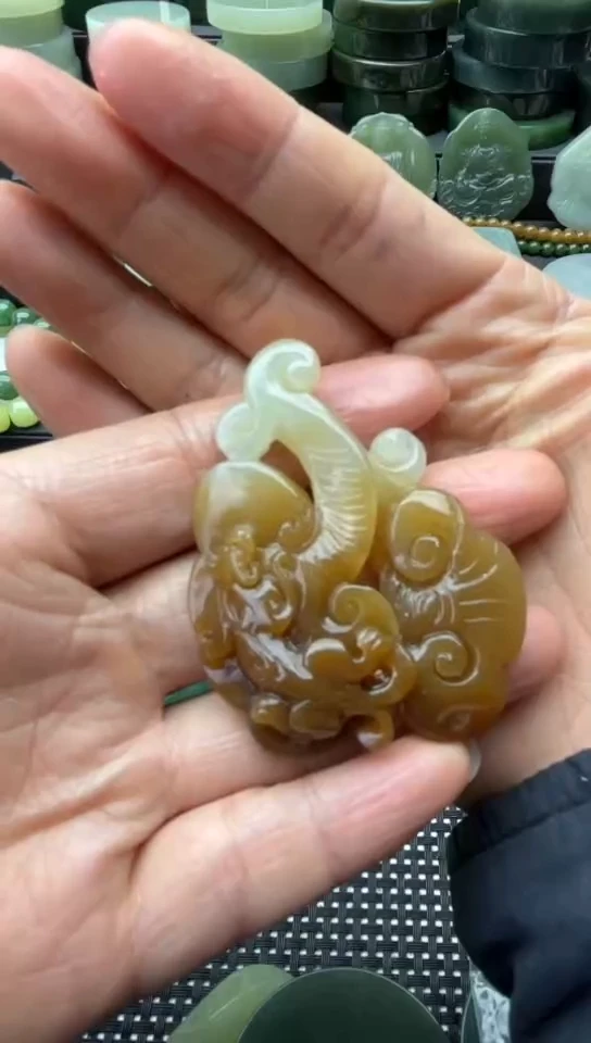 未镶嵌和田玉珠宝半成品挂件
