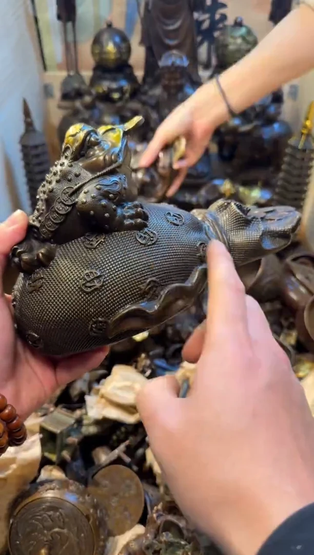 潼潼古铜只卖真铜！（钱袋子大金蟾）