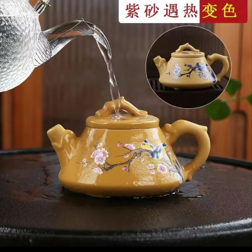 黄段变色喜上眉梢石瓢壶经典设计