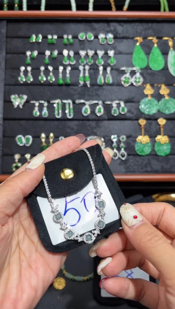 【闪购商品】翡翠颈饰银S925镶嵌蛋面/支持复检/一件