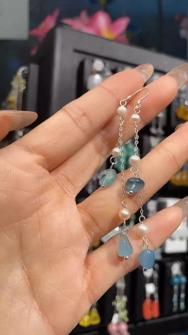 银S925镶嵌耳饰紫晶种****宝 种花家的咸鱼宝宝