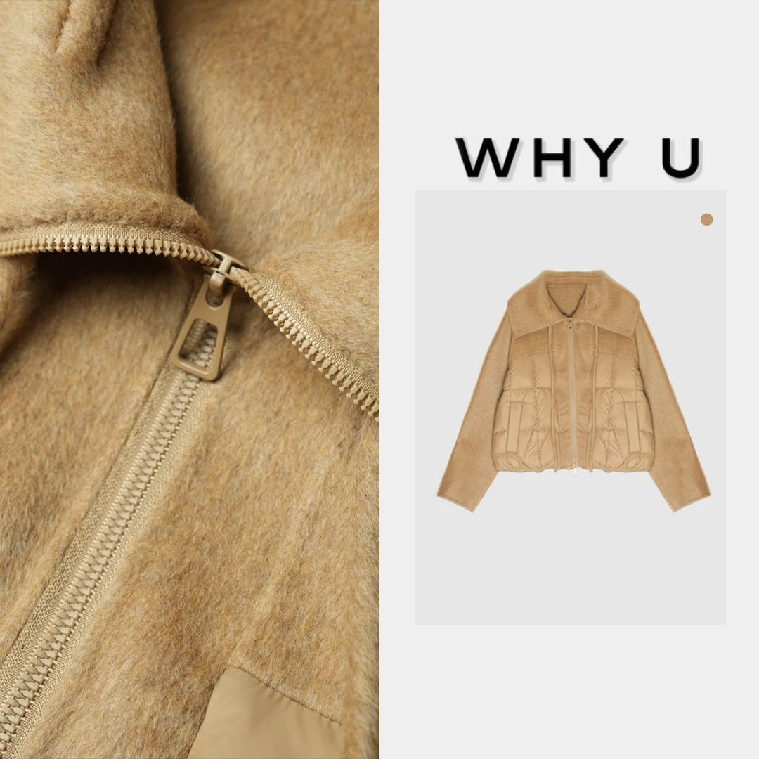 秋冬休闲款式外套24AW【毛呢拼接羽绒服】