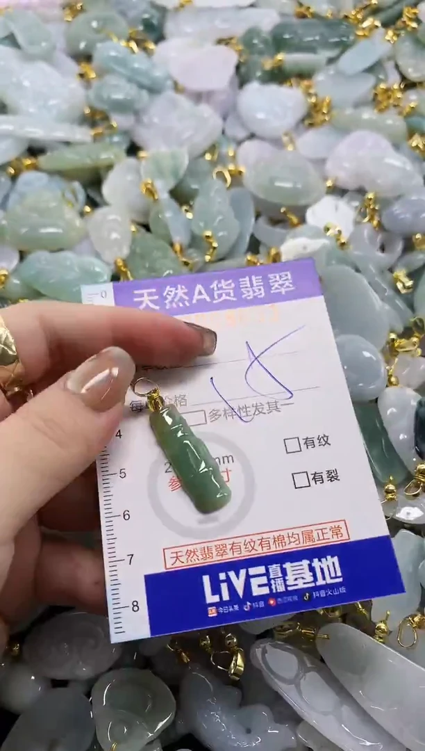 颈饰未镶嵌翡翠天然A货翡翠