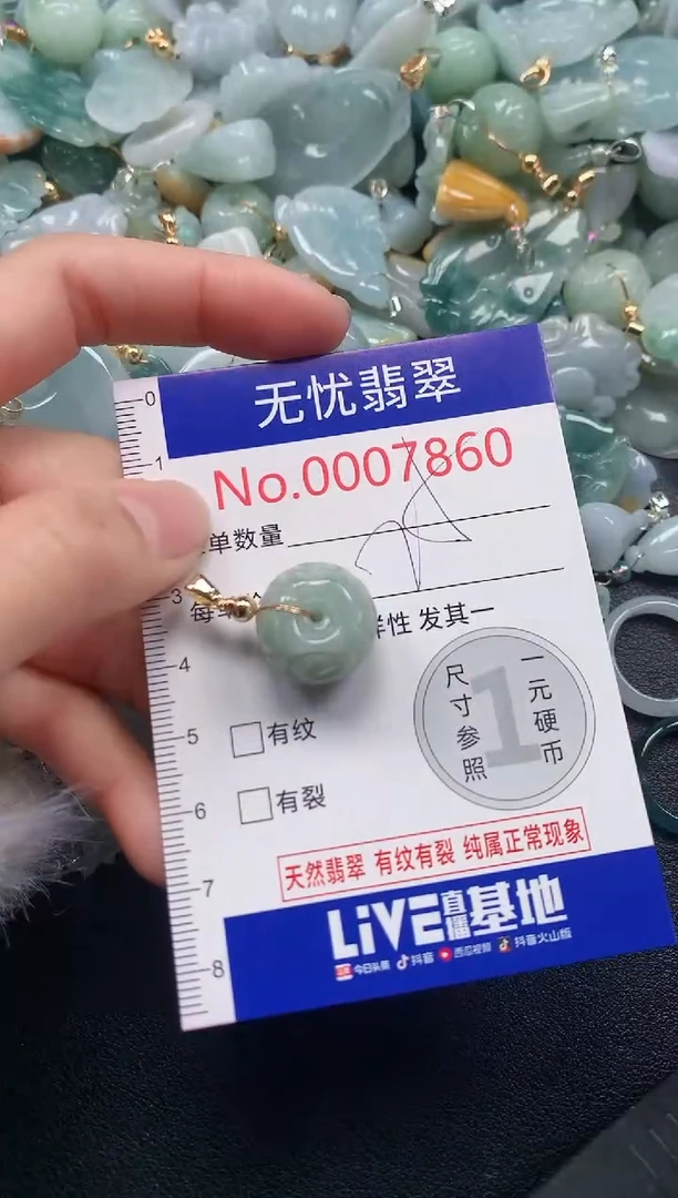 吊坠(不含链)未镶嵌翡翠7860
