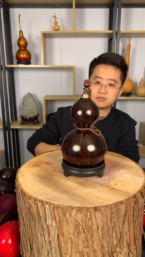 非遗大漆天然酒葫芦一物一拍