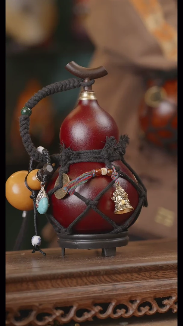 【闪购商品】221号精品天然大漆工艺防渗内胆酒葫芦~