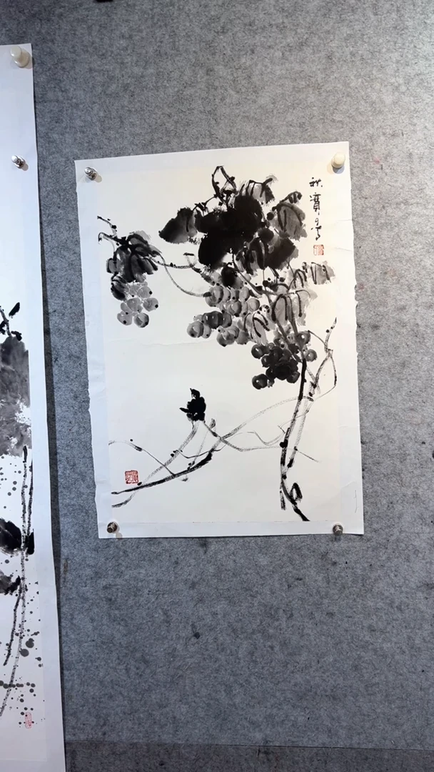 国画一**道张自学水墨国画64
