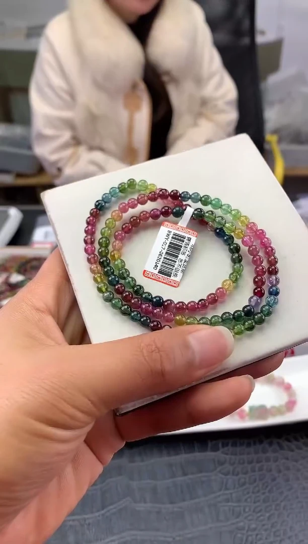 未镶嵌手串碧玺多样性发一条