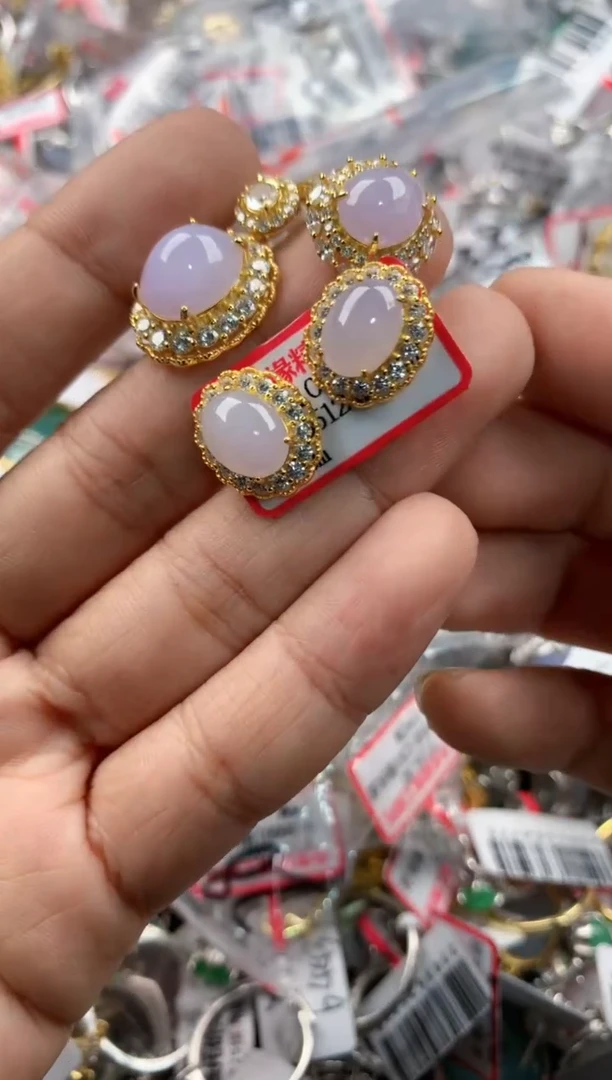 银S925镶嵌戒指翡翠101010----10