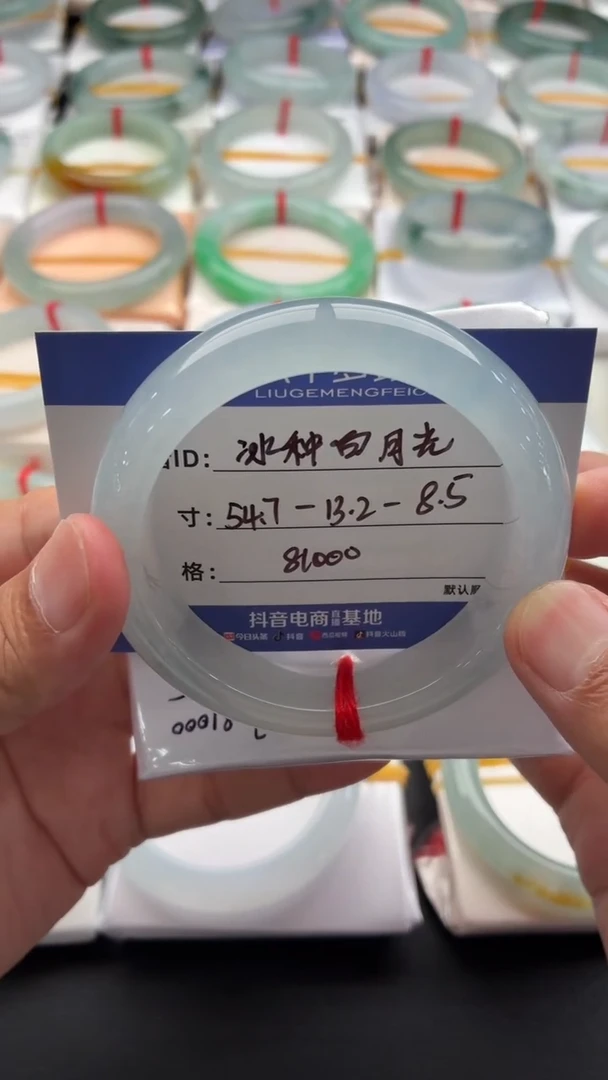 未镶嵌手镯翡翠冰种白月光 48小时鉴赏期