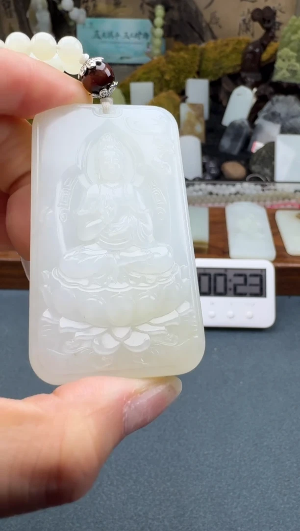 【闪购商品】和田玉颈饰未镶嵌开心