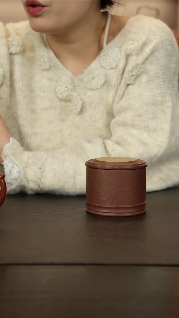 【闪购商品】紫砂茶杯直播福利小茶叶罐粗砂降坡泥约100克