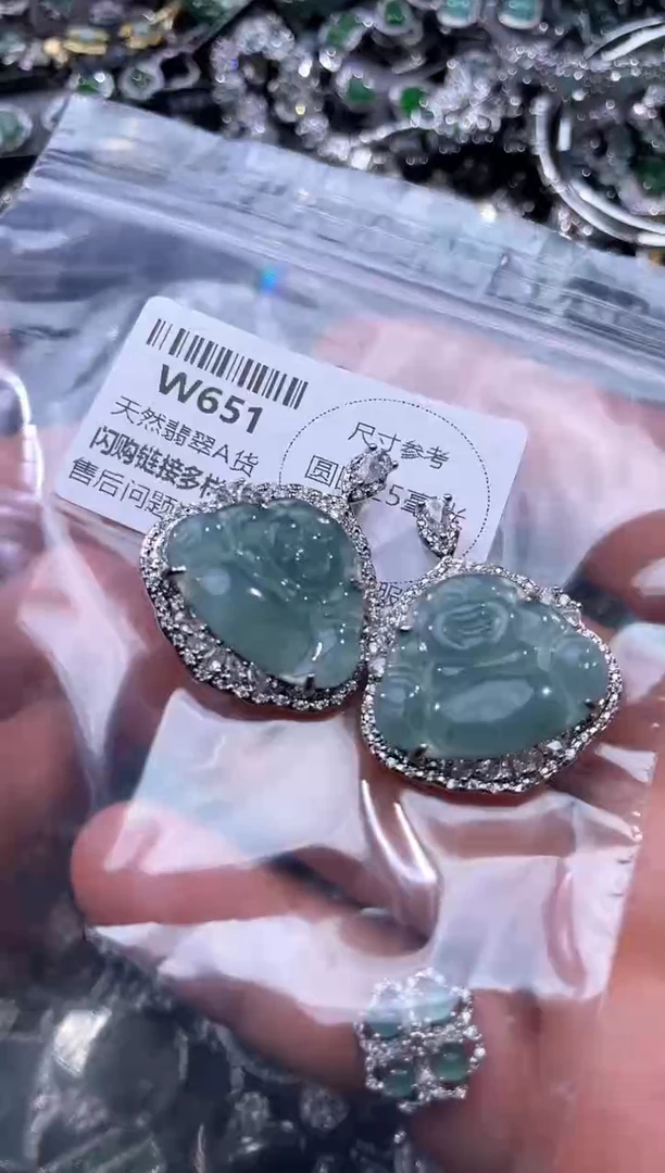 【闪购商品】翡翠颈饰未镶嵌W651多样性发其一