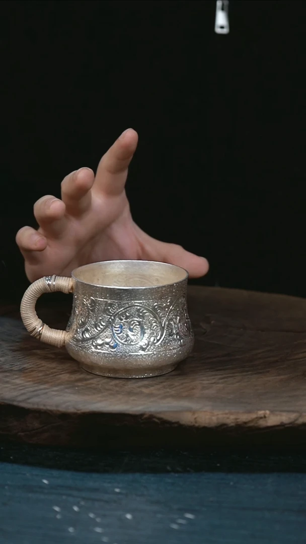 手工新款缠枝莲小杯