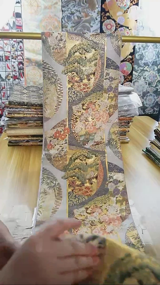 【闪购商品】织绣14 六通绍巴细密织花鸟特价