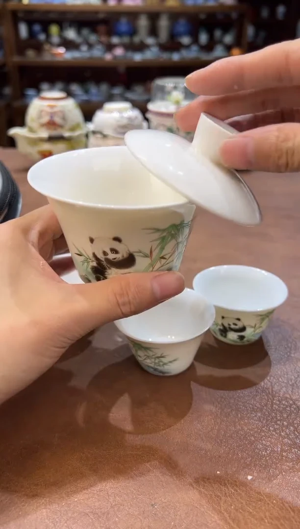 真的很便宜超好看会开片的旅行茶具