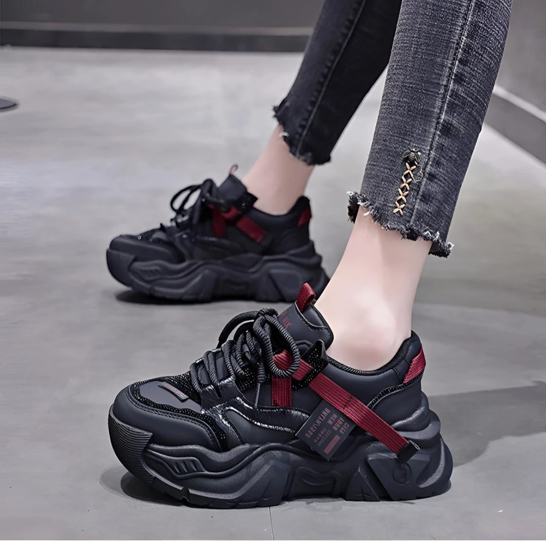 【断码清货-高货】厚底增高2025新款时尚底帮鞋百搭厚底气质女鞋