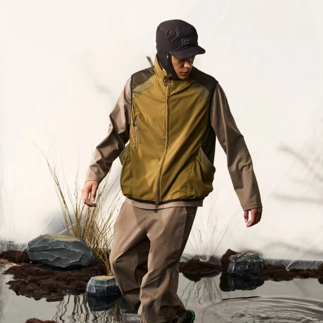 男士休闲轻奢高定连帽夹克