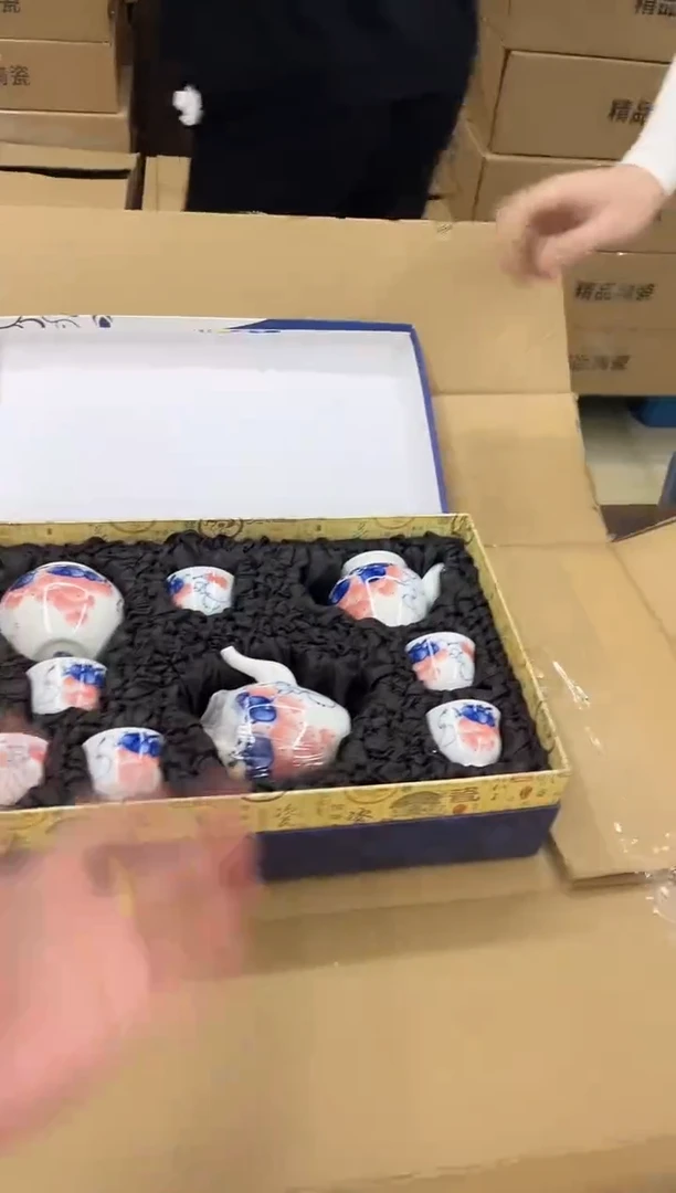 瓷片小强茶具套装