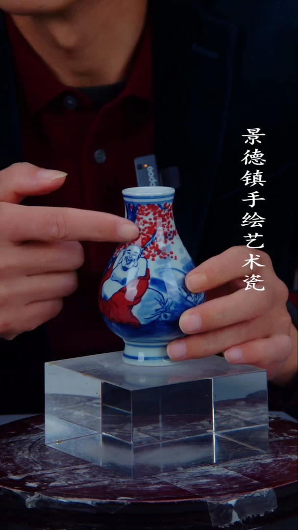 摆件陶瓷景德镇手工手绘陶瓷摆件7