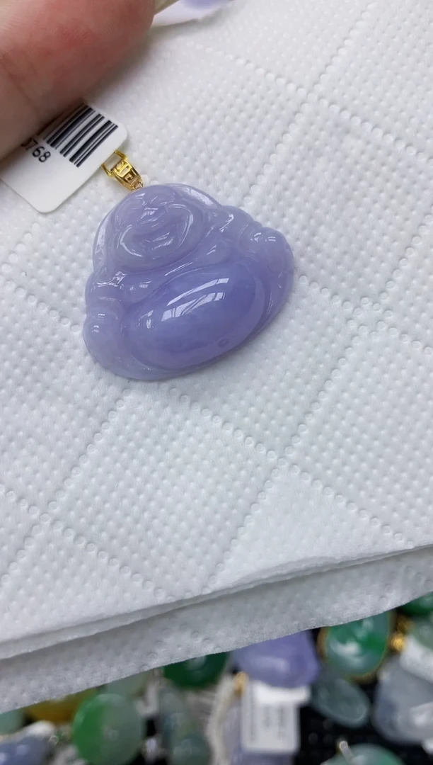 翡翠18K金镶嵌颈饰1111111111