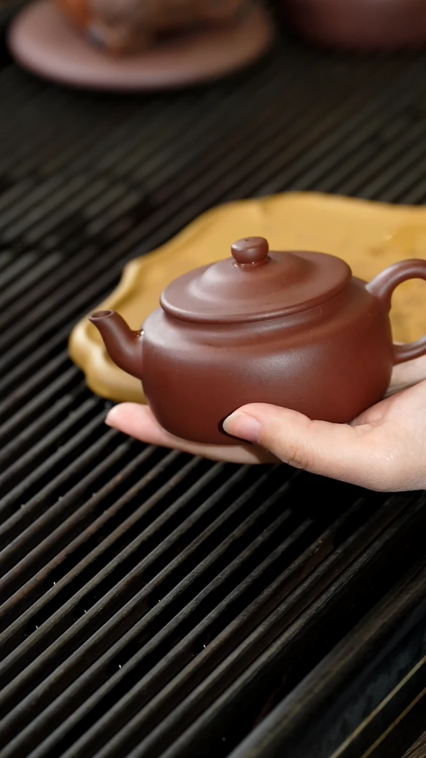 茶壶紫砂150cc旭茂壶60目手工紫泥