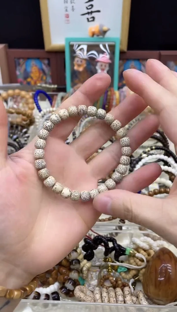 星月菩提手串星月菩提8mm老型桶珠手串