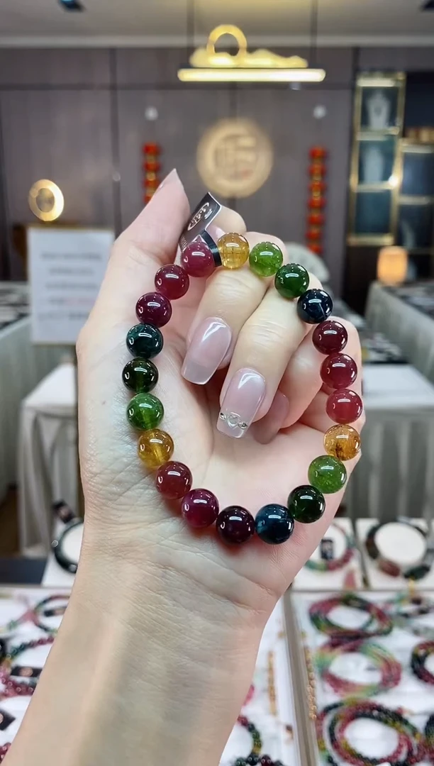 【闪购商品】碧玺单圈手串9mm+未镶嵌（多样性发一条）hon