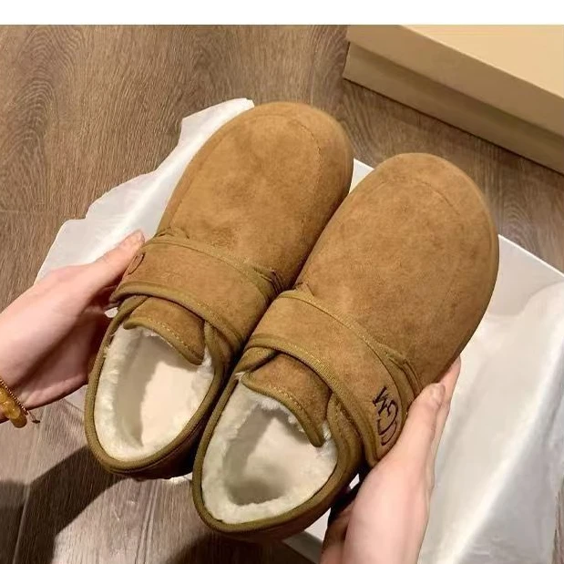 【全国包邮】勃肯鞋加绒女软底复古秋冬鞋子厚底豆豆鞋