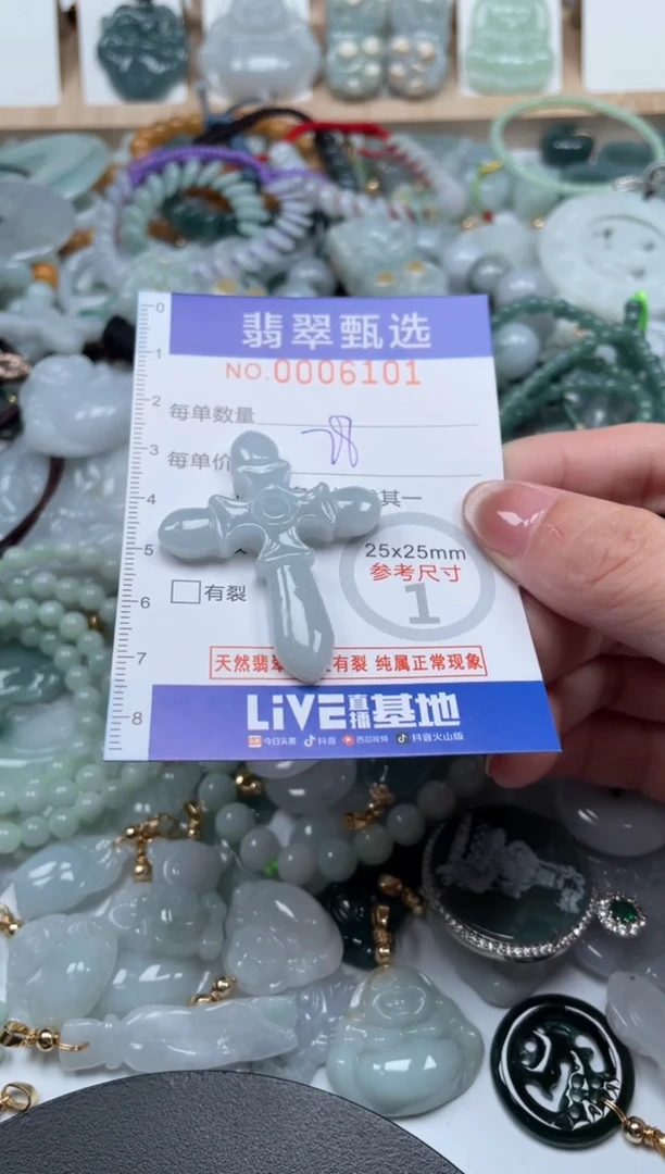 翡翠未镶嵌颈饰00..6101