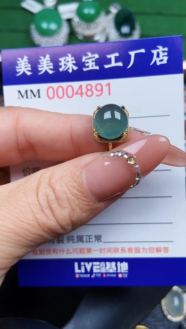 【闪购商品】翡翠颈饰银S925镶嵌4891