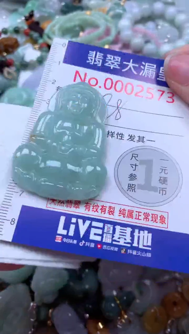 翡翠未镶嵌吊坠(不含链)2573