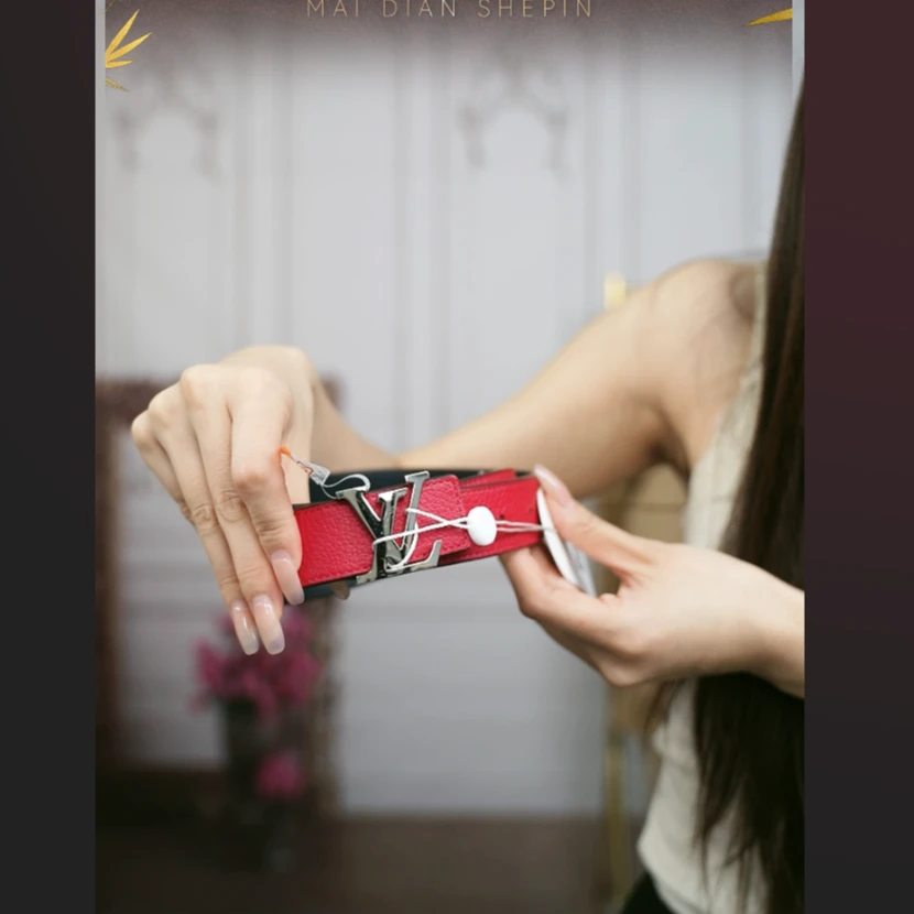 95新 LouisVuitton/路易威登 麦殿/腰带红色/251116JCL8X20