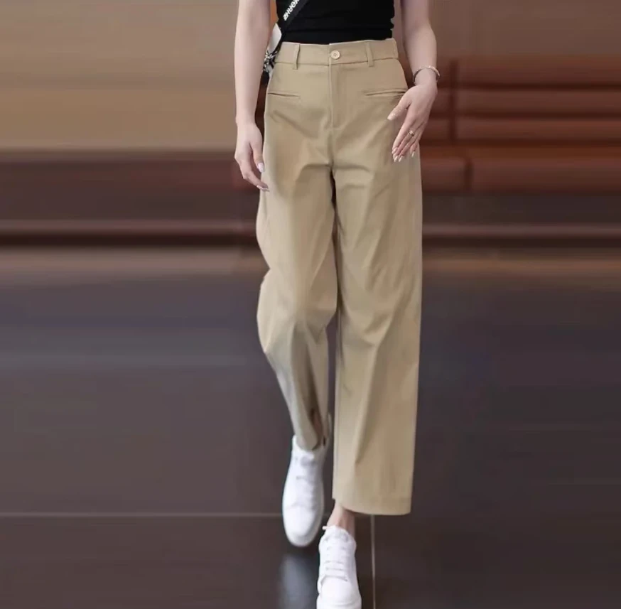 2025夏季时尚高腰显瘦阔腿女裤202【9】