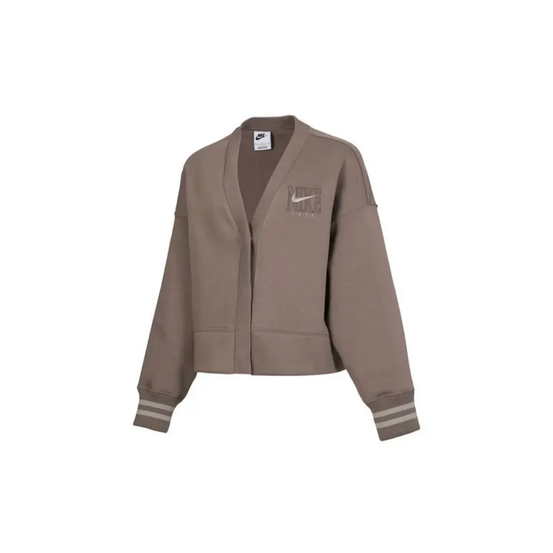 NIKE/耐克女子咖色经典时尚潮流休闲运动夹克开衫 HJ0947233