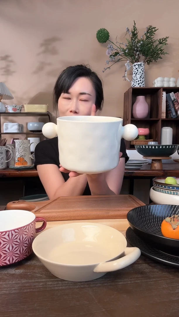 6.3英寸高球球双耳碗微瑕