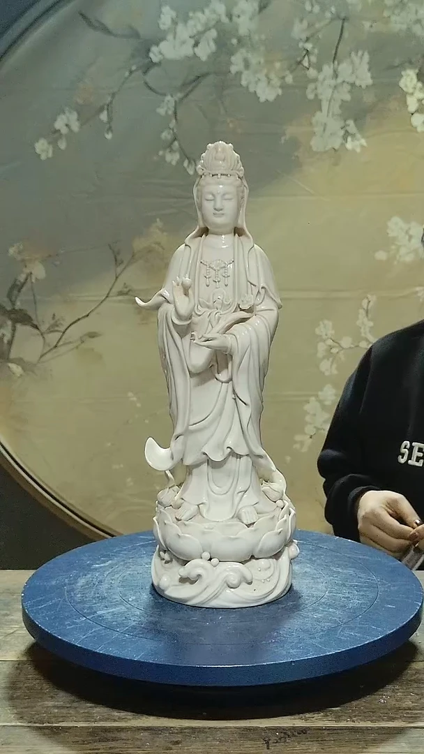观音德化瓷观音造像高44公分