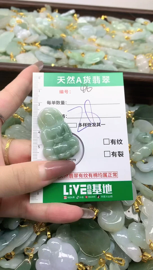 颈饰未镶嵌翡翠未镶嵌缅料A货翡翠-46