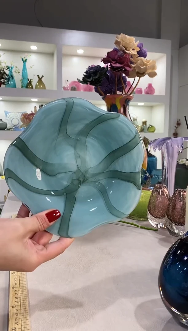 慕忆家手作琉璃花瓶瑕疵