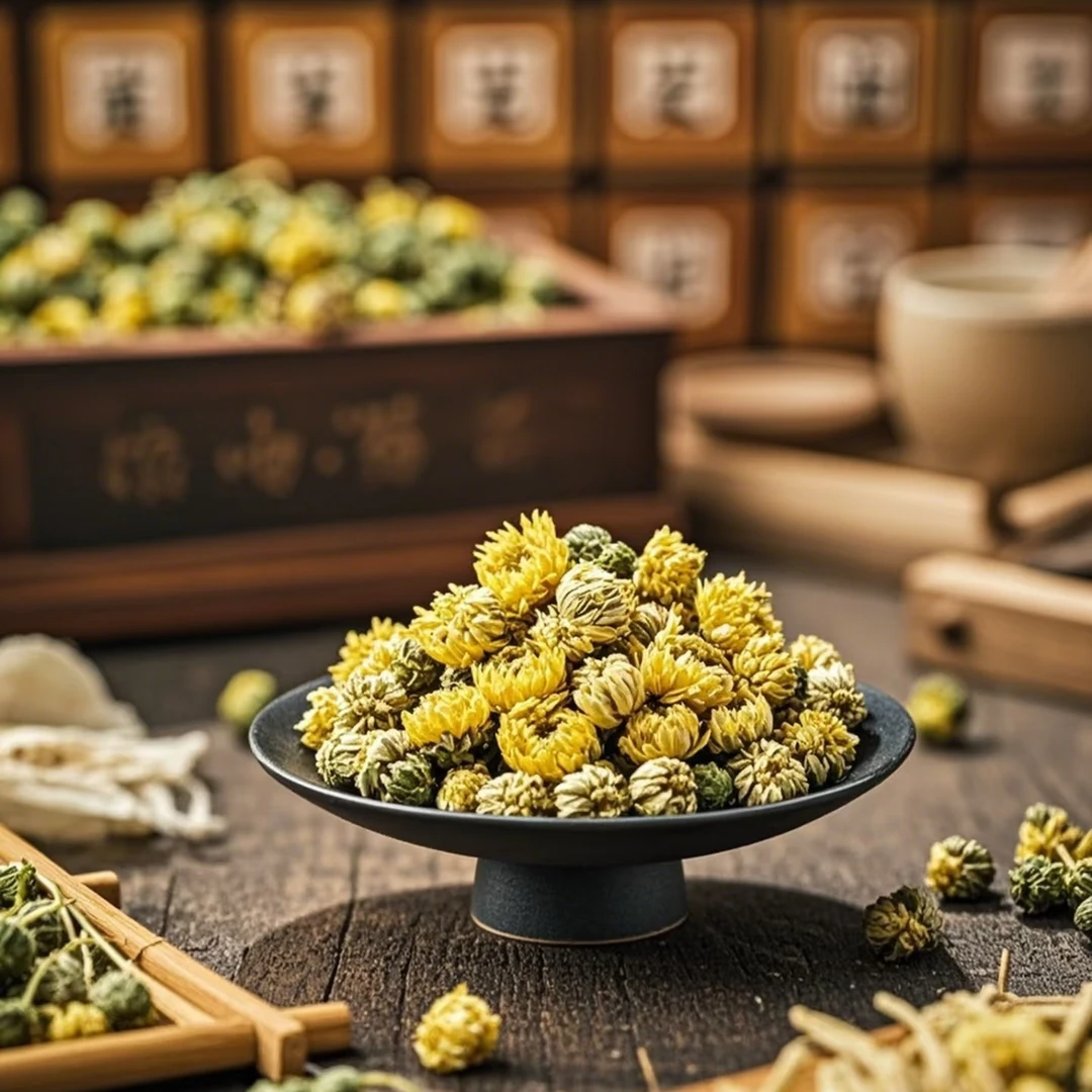 胎菊花茶泡水泡茶清香饱满新菊花茶