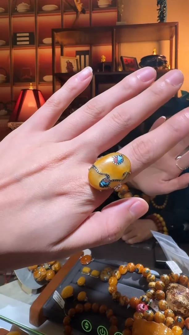 蜜蜡颈饰银S925镶嵌9263选择多样性发货其中一件