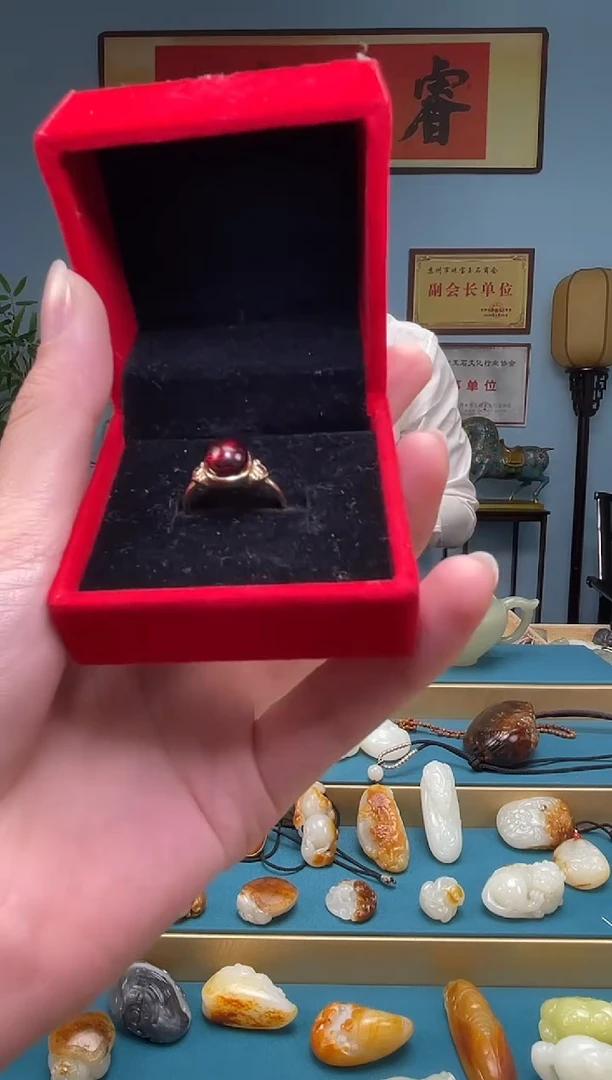 【闪购商品】玛瑙/玉髓戒指未镶嵌戒指多样性发货拍一发一