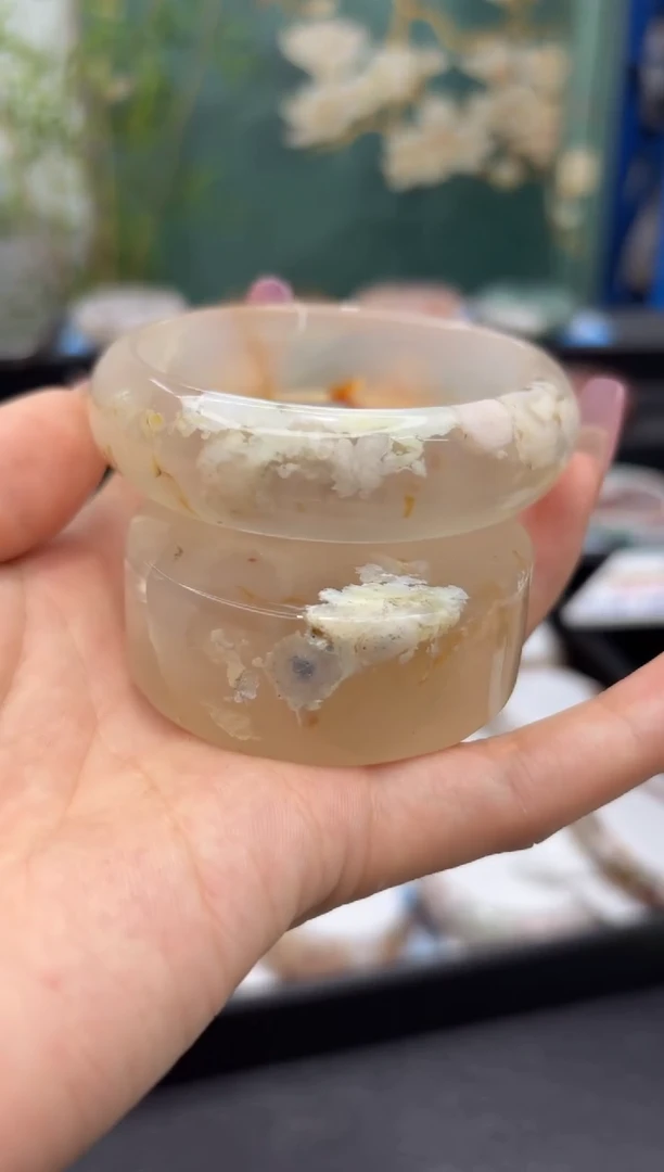 未镶嵌手镯石英质玉C1384(59圈赠送镯心)