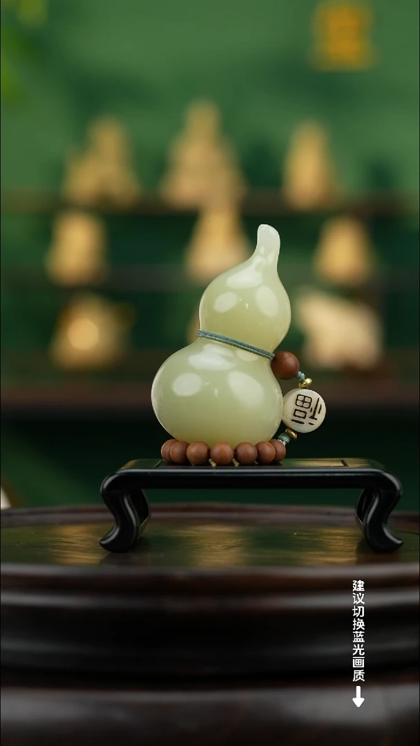 玉【手捻玉福禄】天然玉石手把件