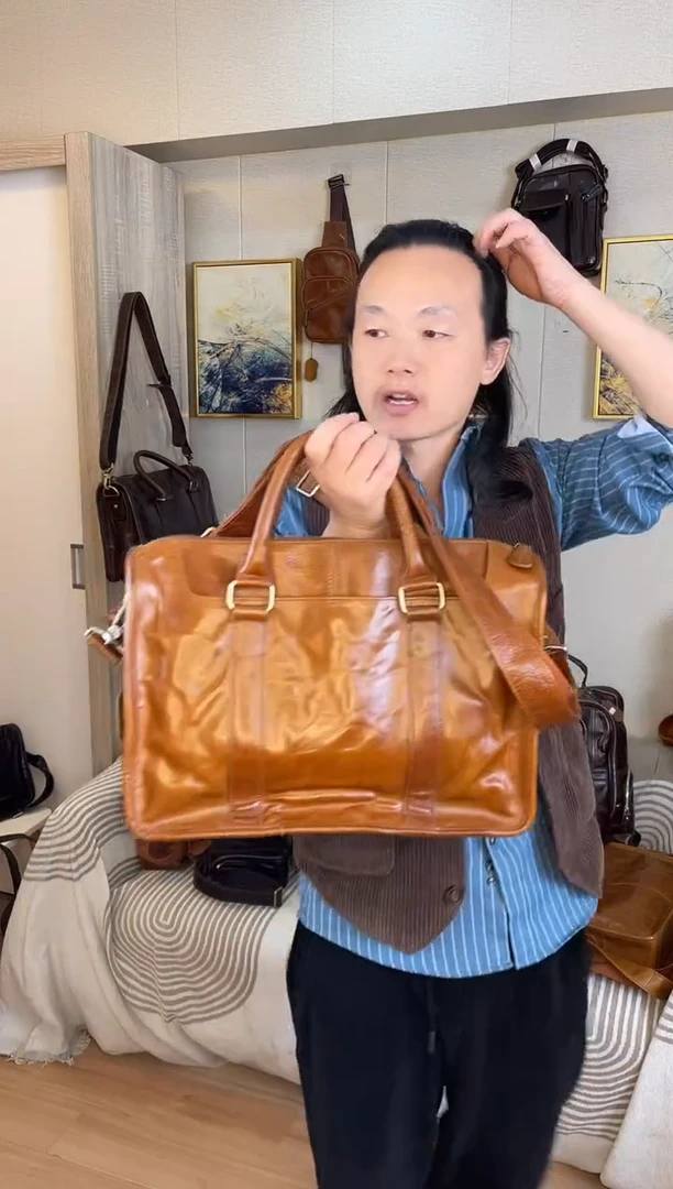 牛皮非***弟5号公文包