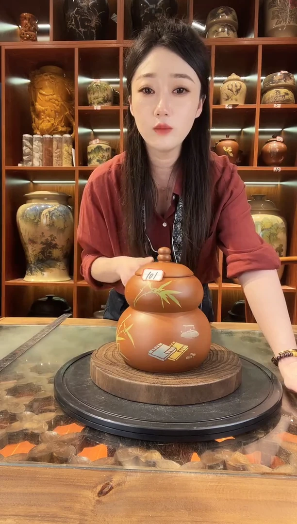 罐云南建水紫陶复烧小茶罐@101