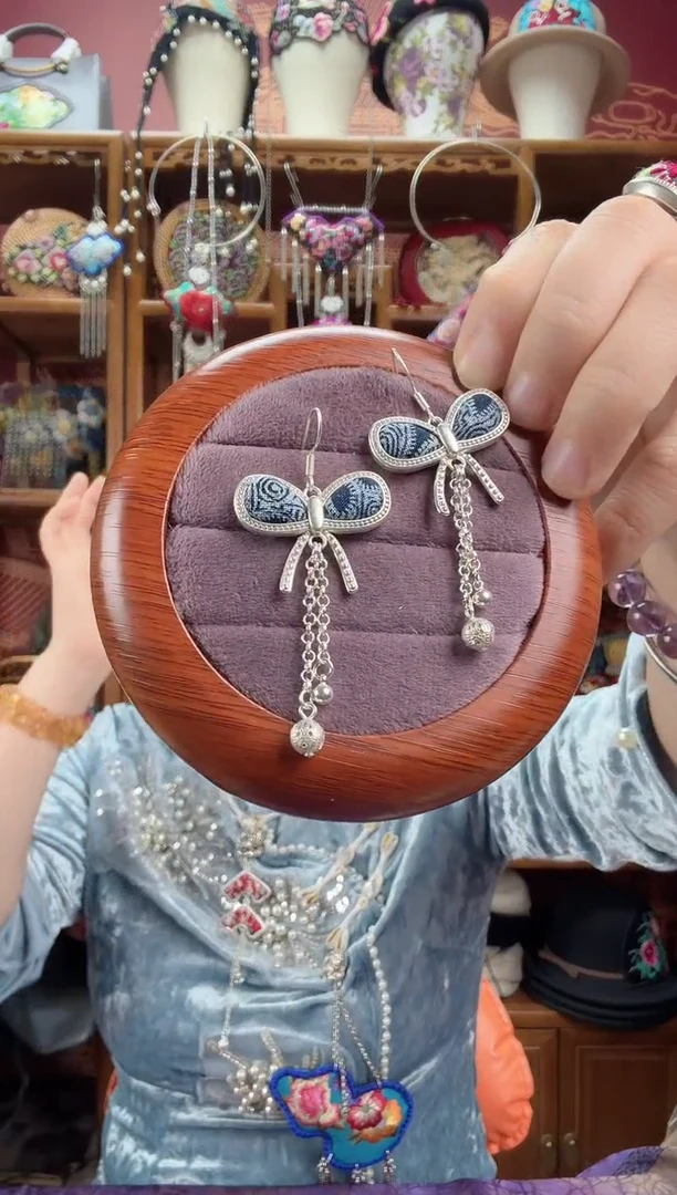 刺绣耳环134甜甜家