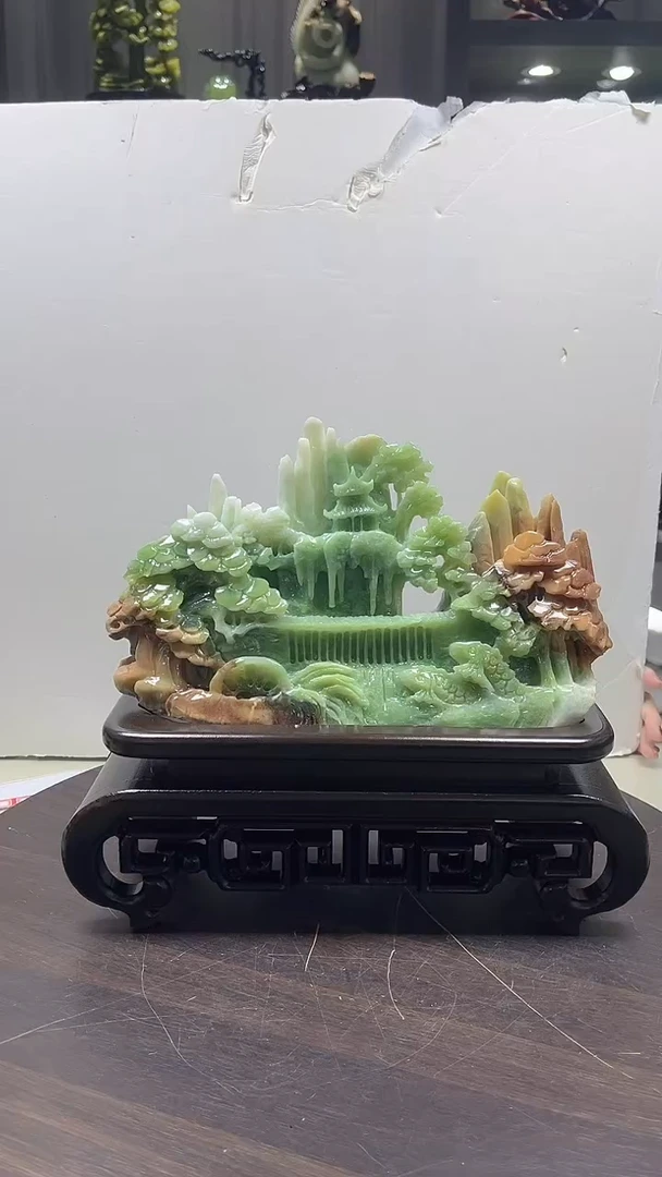 玉锋**下山水摆件家居摆件