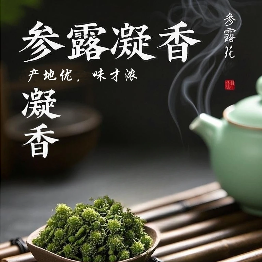 园正源甄选人参花2025年新采摘自然晾晒来自大自然的馈赠